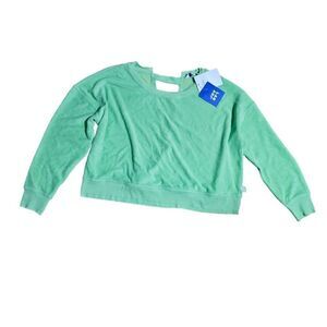 Women's JOYLAB Open Back TerryCloth Sweatshirt XS‎